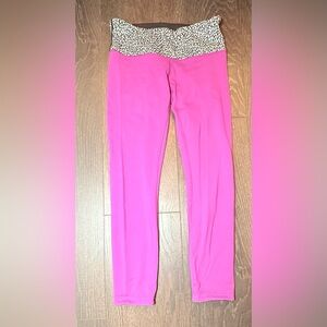 Lululemon Athletica Pink Leggings with Supportive Waistband
